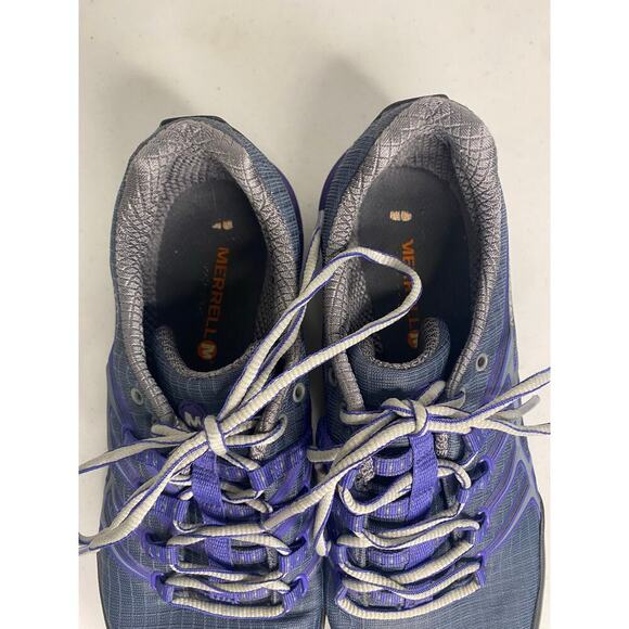 Women's Dark Slate Blue Merrell Trail Running Sneakers Shoe All Out Rush Size 9 - Picture 4 of 14